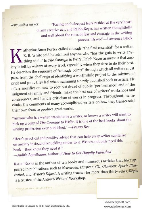Produktbild: The Courage to Write