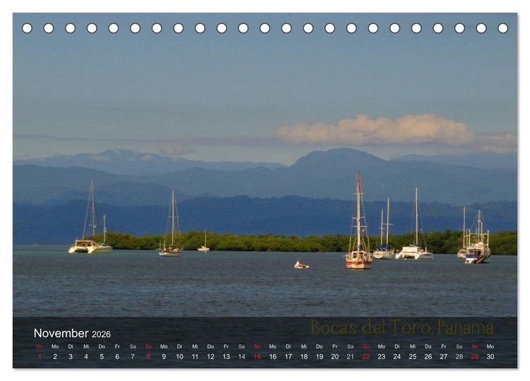 Produktbild: Von Mexiko nach Panama in 12 Monaten (Tischkalender 2026 DIN A5 quer), CALVENDO Monatskalender