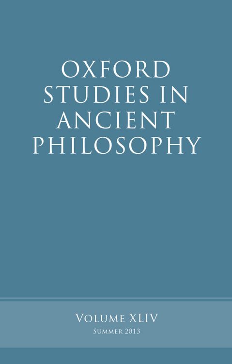Produktbild: Oxford Studies in Ancient Philosophy, Volume 44