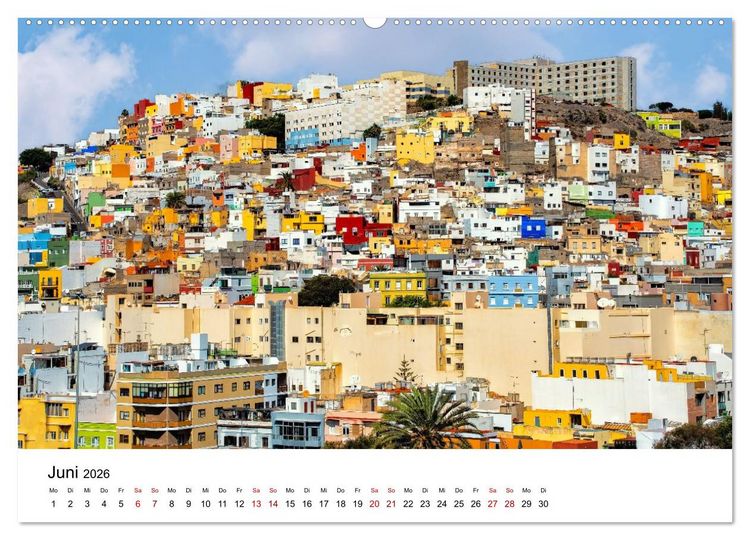 Produktbild: Las Palmas de Gran Canaria - eine gro&szlig;artige Stadt (Wandkalender 2026 DIN A2 quer), CALVENDO Monatskalender