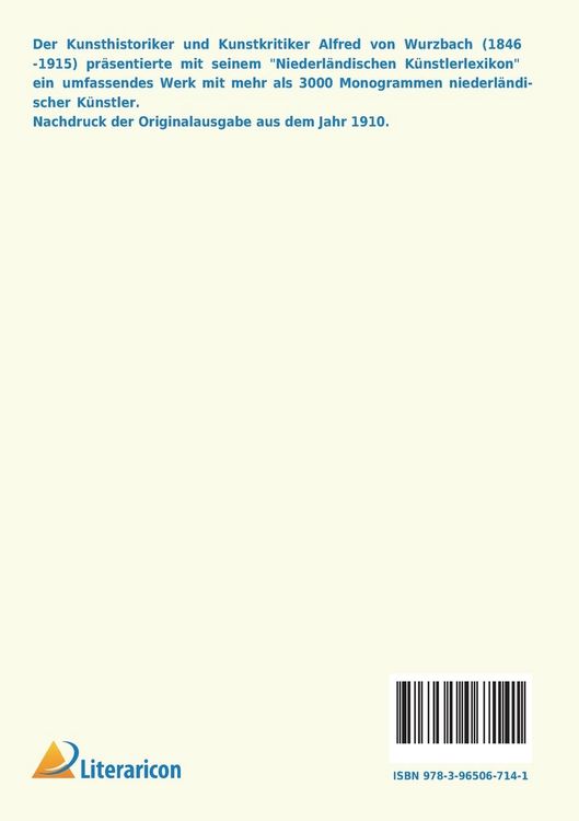 Produktbild: Niederl&auml;ndisches K&uuml;nstler-Lexikon