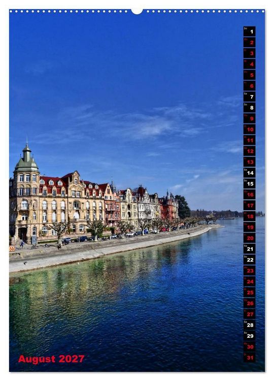 Produktbild: Unterwegs in Konstanz (Wandkalender 2027 DIN A2 hoch), CALVENDO Monatskalender