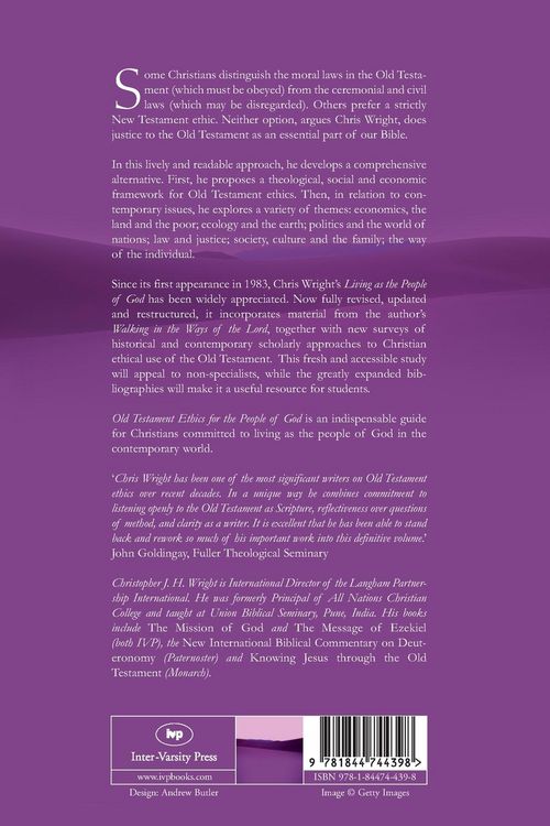 Produktbild: Old Testament Ethics for the People of God