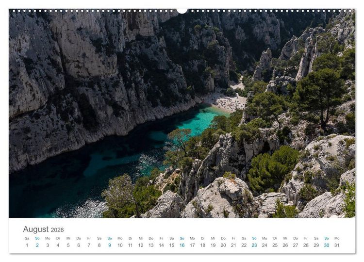 Produktbild: Cassis und die Calanques (Wandkalender 2026 DIN A2 quer), CALVENDO Monatskalender