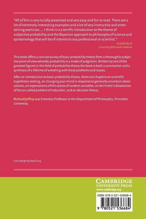 Produktbild: Subjective Probability
