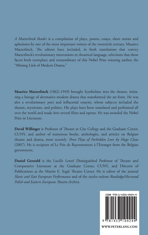 Produktbild: A Maeterlinck Reader