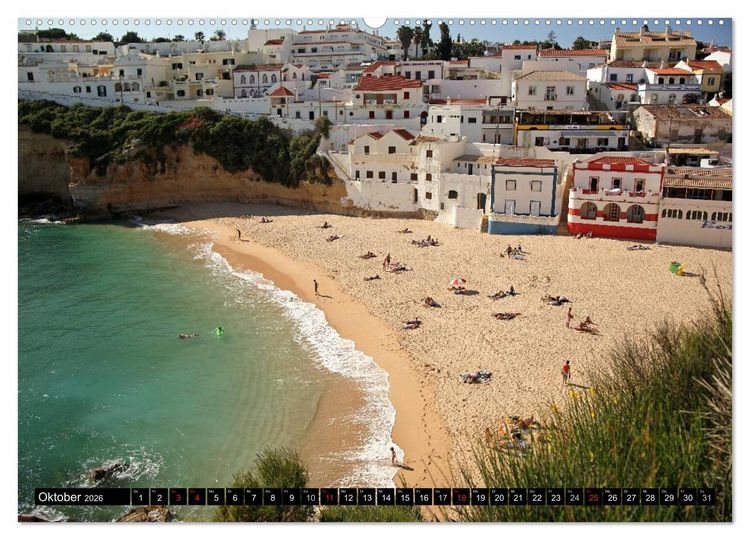 Produktbild: Die Algarve (hochwertiger Premium Wandkalender 2026 DIN A2 quer), Kunstdruck in Hochglanz