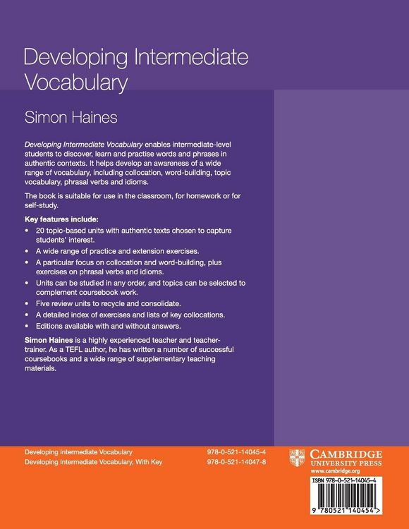 Produktbild: Developing Intermediate Vocabulary