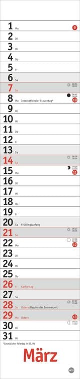 Produktbild: Langplaner mini, rot 2027