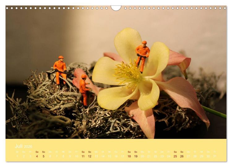 Produktbild: Miniaturen - Klein ganz gro&szlig; (Wandkalender 2026 DIN A3 quer), CALVENDO Monatskalender