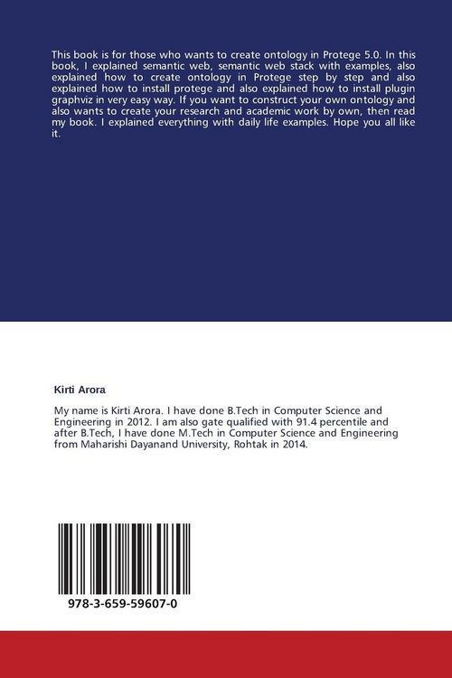 Produktbild: Construction of University Ontology in Semantic Web using Prot&eacute;g&eacute; 5.0