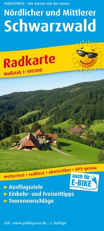 Produktbild: Radwanderkarte Nördlicher und Mittlerer Schwarzwald