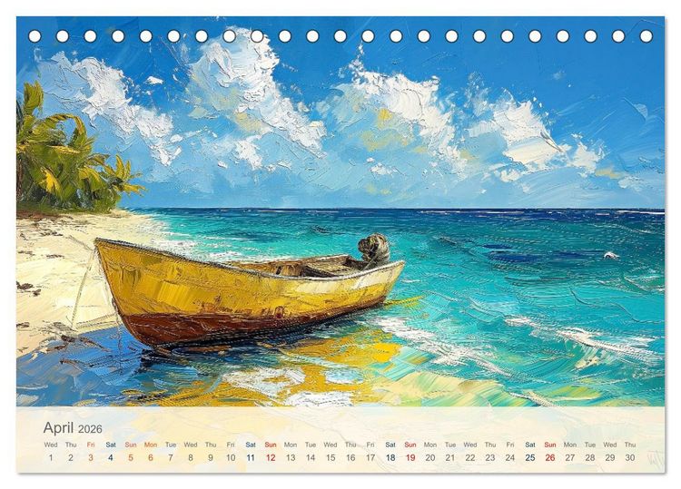 Produktbild: Impressions of landscape (Desk Calendar 2026 DIN A5 landscape), CALVENDO 12 Month DeskCalendar