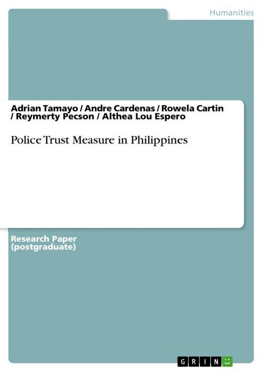 Produktbild: Police Trust Measure in Philippines