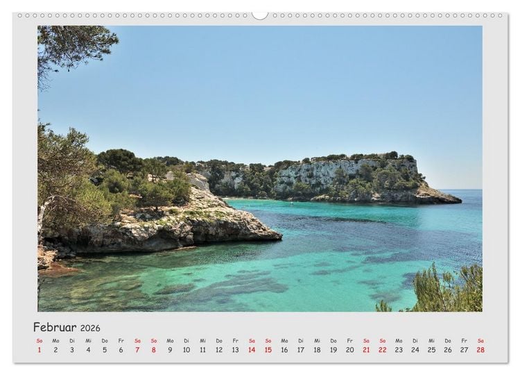 Produktbild: Menorca, die sch&ouml;ne Schwester (Wandkalender 2026 DIN A2 quer), CALVENDO Monatskalender