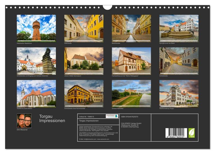 Produktbild: Torgau Impressionen (Wandkalender 2026 DIN A3 quer), CALVENDO Monatskalender