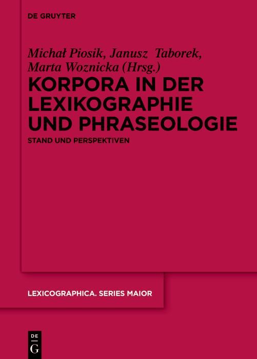 Produktbild: Korpora in der Lexikographie und Phraseologie