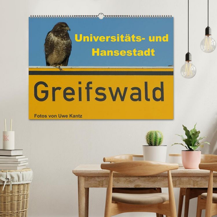 Produktbild: Univerit&auml;ts- und Hansestadt Greifswald (Wandkalender 2026 DIN A2 quer), CALVENDO Monatskalender
