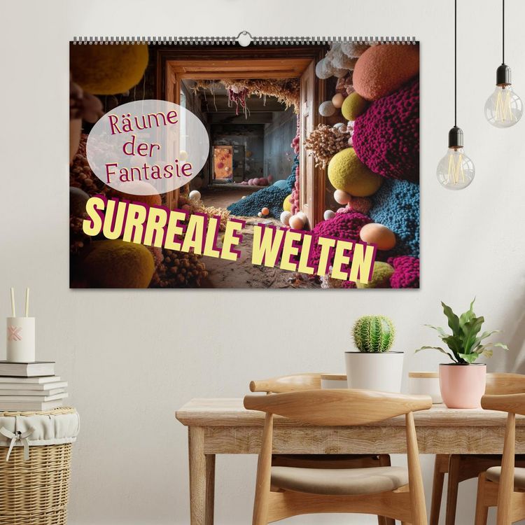 Produktbild: Surreale Welten. R&auml;ume der Fantasie (Wandkalender 2026 DIN A2 quer), CALVENDO Monatskalender