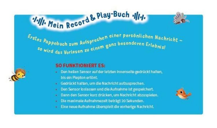 Produktbild: Mein Record & Play-Buch: Hab dich lieb, kleiner Schatz