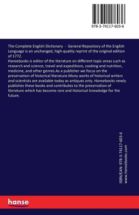 Produktbild: The Complete English Dictionary