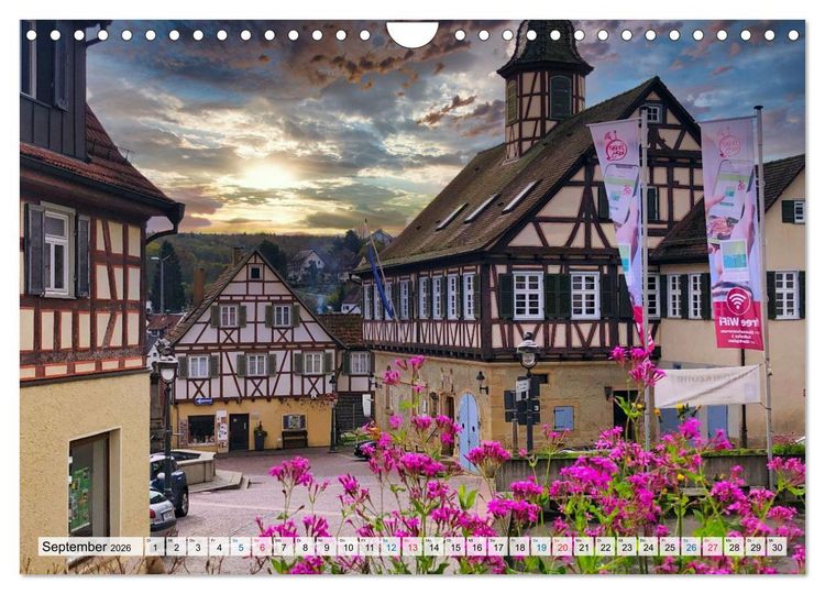 Produktbild: Rund um T&uuml;bingen und Sch&ouml;nbuch (Wandkalender 2026 DIN A4 quer), CALVENDO Monatskalender