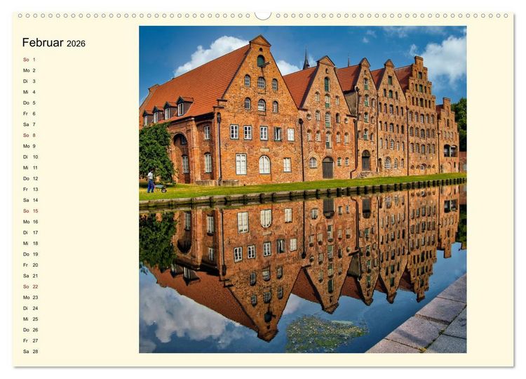 Produktbild: L&uuml;beck, Stadt auf der Insel (hochwertiger Premium Wandkalender 2026 DIN A2 quer), Kunstdruck in Hochglanz