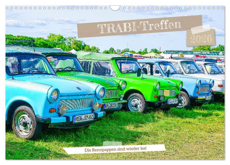 Produktbild: Trabi-Treffen (Wandkalender 2026 DIN A3 quer), CALVENDO Monatskalender