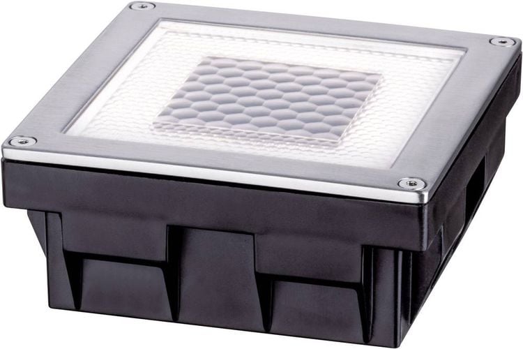 Produktbild: Paulmann 93774 Cube Solar-Einbauleuchte 0.24W Warmweiß Edelstahl, Klar