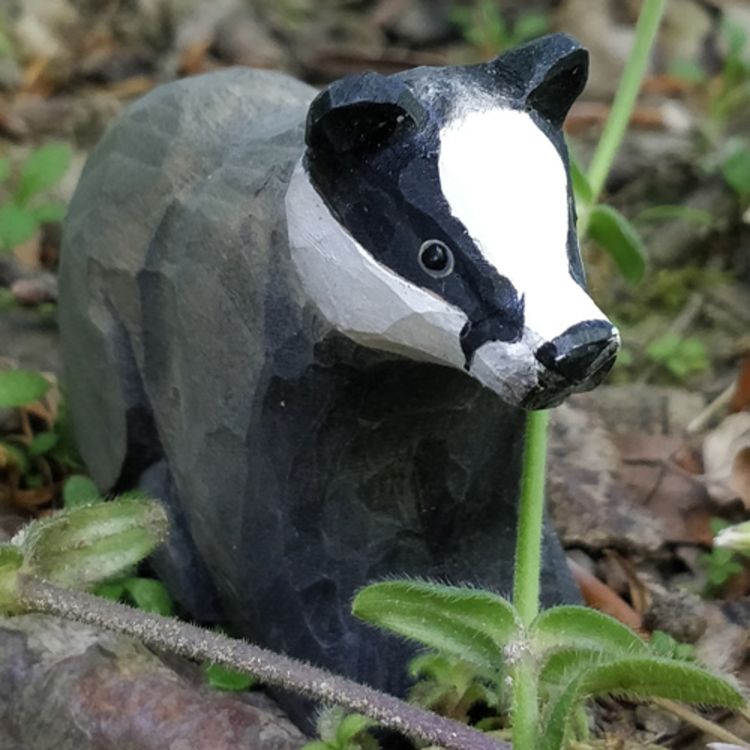 Produktbild: Wudimals A040700 - Dachs, Badger, handgeschnitzt aus Holz