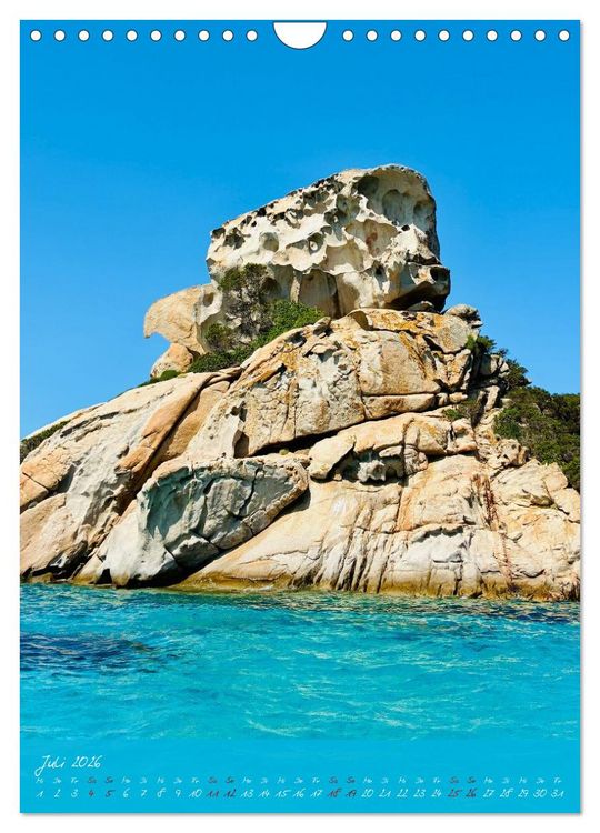 Produktbild: Sardinien - das ganze Jahr Urlaubsgef&uuml;hl (Wandkalender 2026 DIN A4 hoch), CALVENDO Monatskalender