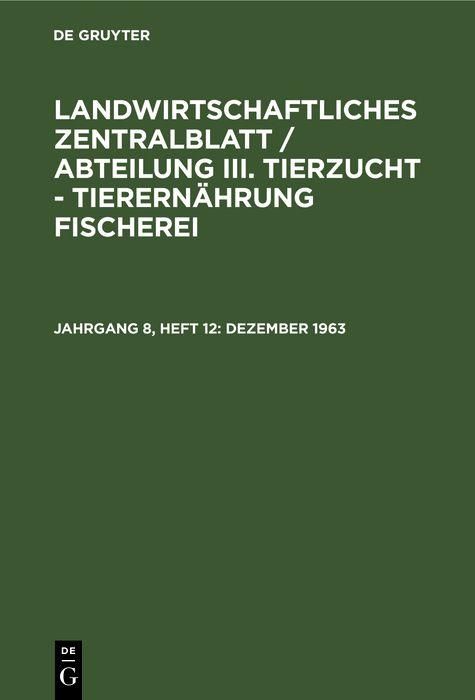 Produktbild: Dezember 1963
