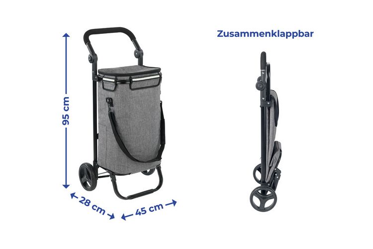 Produktbild: Einkaufs-TROLLEY Thermo & Comfort, Trolley mit abnehmbarer Innentasche