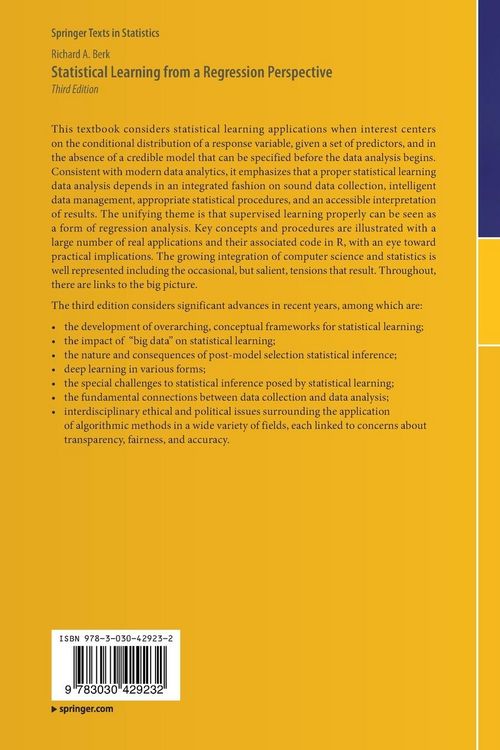 Produktbild: Statistical Learning from a Regression Perspective