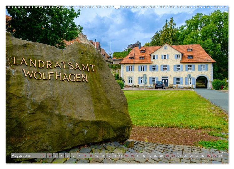 Produktbild: Ein Blick auf Wolfhagen (hochwertiger Premium Wandkalender 2026 DIN A2 quer), Kunstdruck in Hochglanz