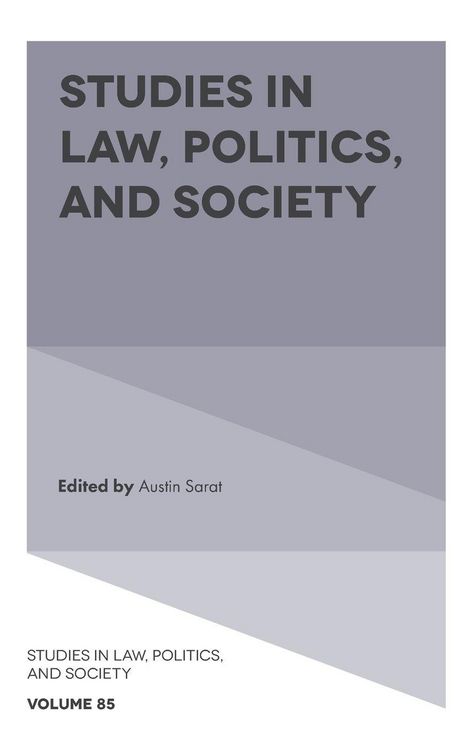 Produktbild: Studies in Law, Politics, and Society