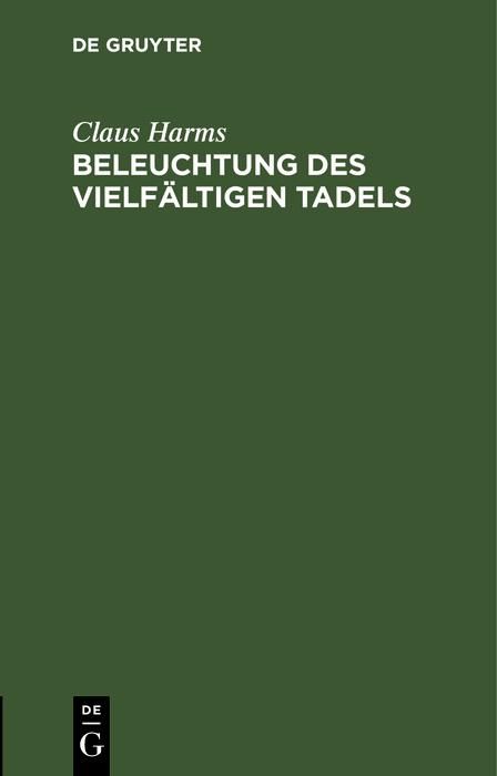 Produktbild: Beleuchtung des vielf&auml;ltigen Tadels