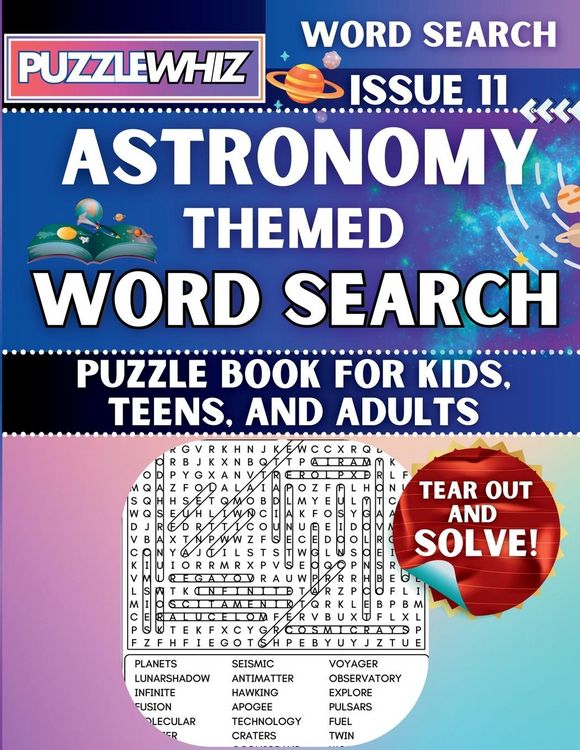 Produktbild: Astronomy - Themed Word Search - Fun & Educational Puzzles for Kids, Teens, and Adults (Large Print Edition)