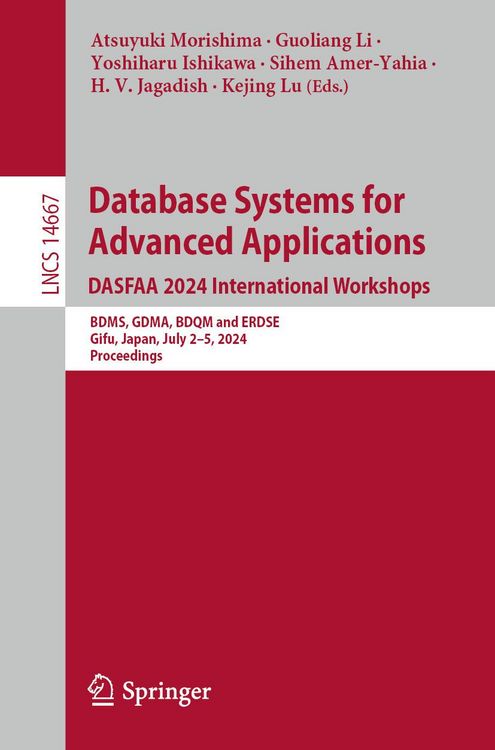 Produktbild: Database Systems for Advanced Applications. DASFAA 2024 International Workshops