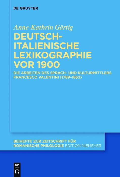 Produktbild: Deutsch-italienische Lexikographie vor 1900