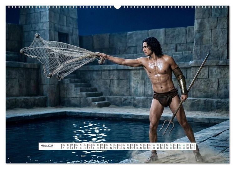 Produktbild: Echte Kerle &ndash; Gladiatoren (Wandkalender 2027 DIN A2 quer), CALVENDO Monatskalender