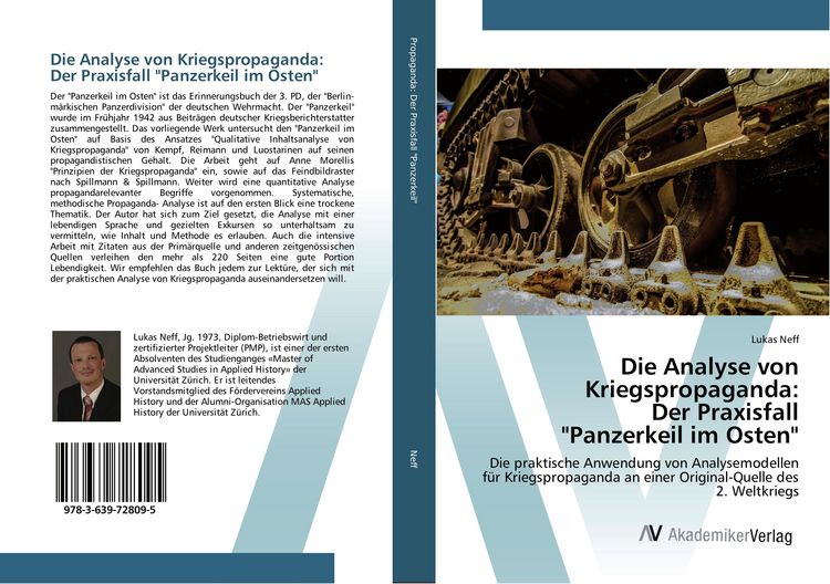 Produktbild: Die Analyse von Kriegspropaganda: Der Praxisfall "Panzerkeil im Osten"