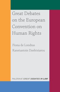 Produktbild: Great Debates on the European Convention on Human Rights