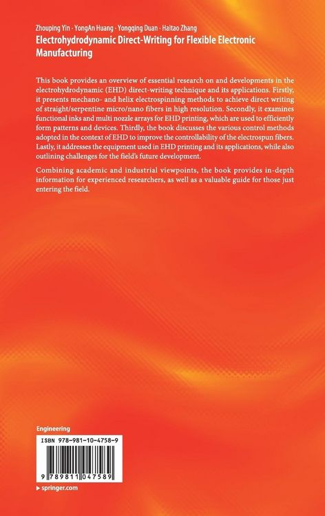 Produktbild: Electrohydrodynamic Direct-Writing for Flexible Electronic Manufacturing