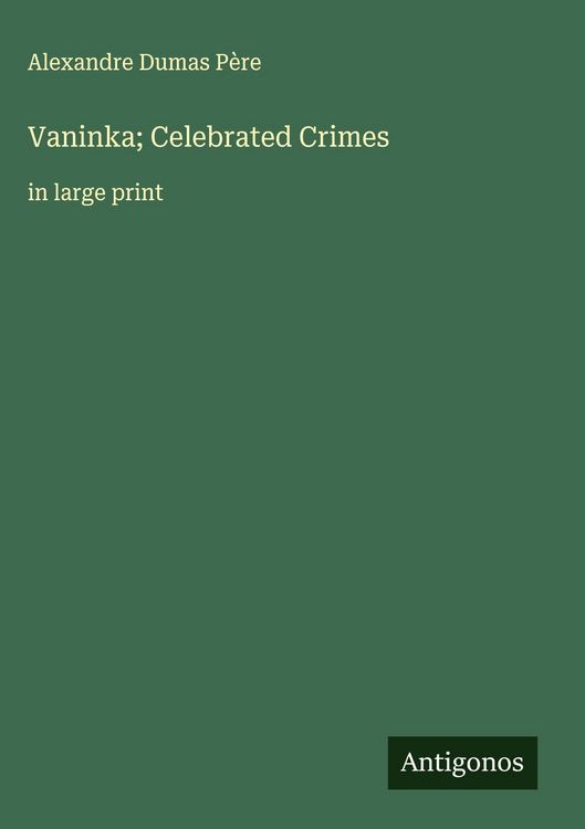 Produktbild: Vaninka; Celebrated Crimes