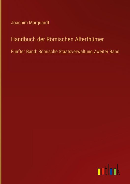 Produktbild: Handbuch der R&ouml;mischen Alterth&uuml;mer