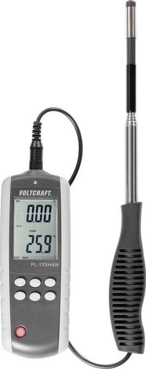Produktbild: VOLTCRAFT Anemometer PL-135HAN 0.1 bis 25 m/s