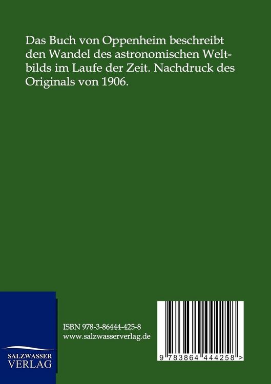 Produktbild: Das astronomische Weltbild im Wandel der Zeit