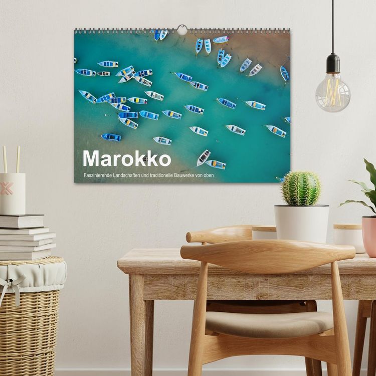 Produktbild: Marokko - Faszinierende Landschaften und traditionelle Bauwerke von oben (Wandkalender 2026 DIN A3 quer), CALVENDO Monatskalender