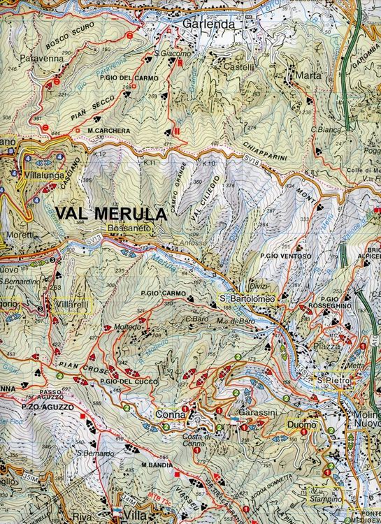 Produktbild: MTB Alassio, Andora, Val Merula 1 : 25.000